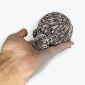 Handmade Knit Velvet Baby Whale Plushie